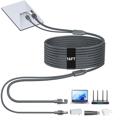 2-in-1 Ethernet & Power Cable for Starlink Mini