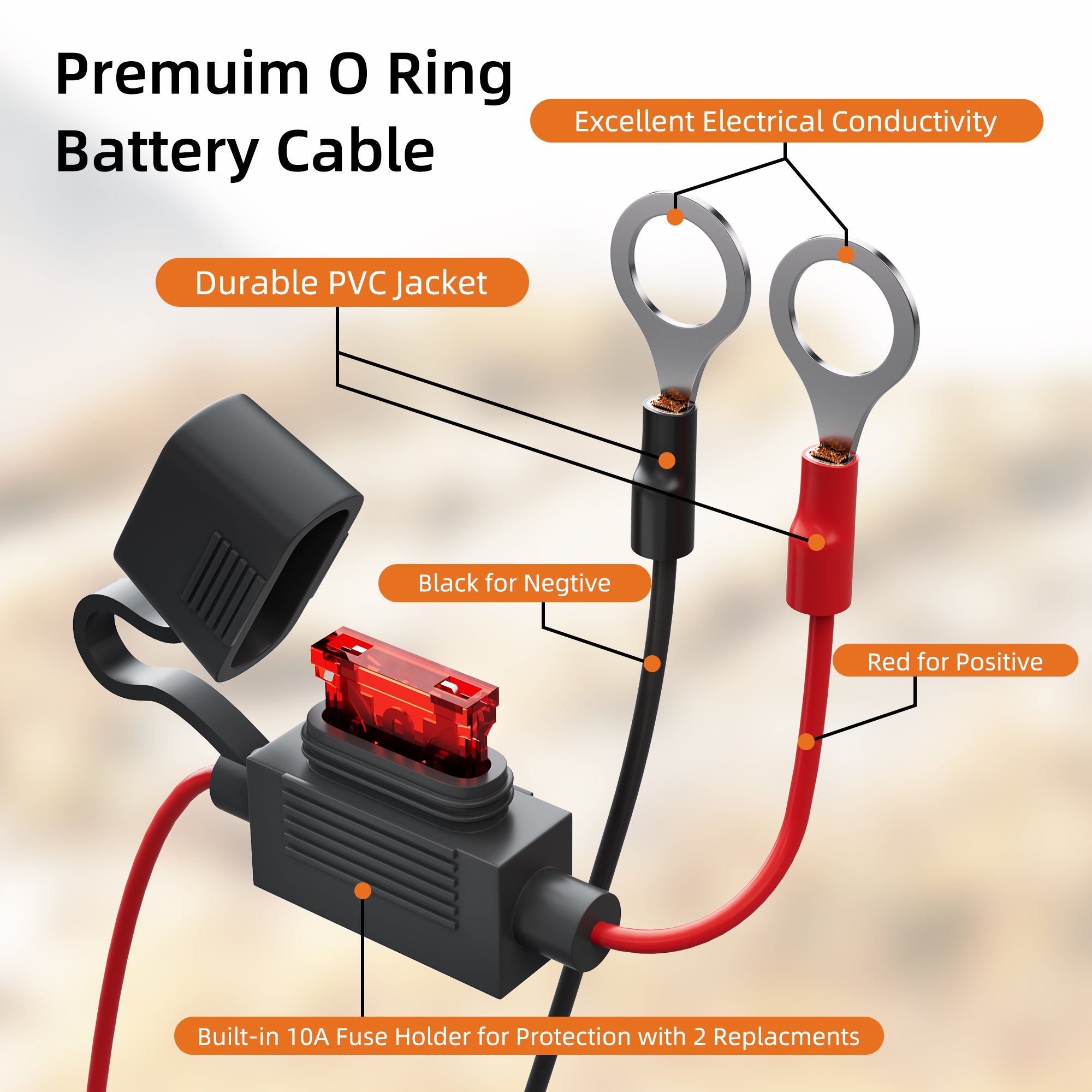 Direct Battery Power Cable Compatible with Starlink Mini