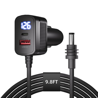 60W DC Car Charger Compatible with Starlink Mini, USB-C & USB-A