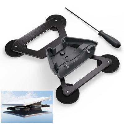 Magnetic Roof Mount Compatible with Starlink Mini, Anti-Theft Heavy-Duty Aluminum Bracket