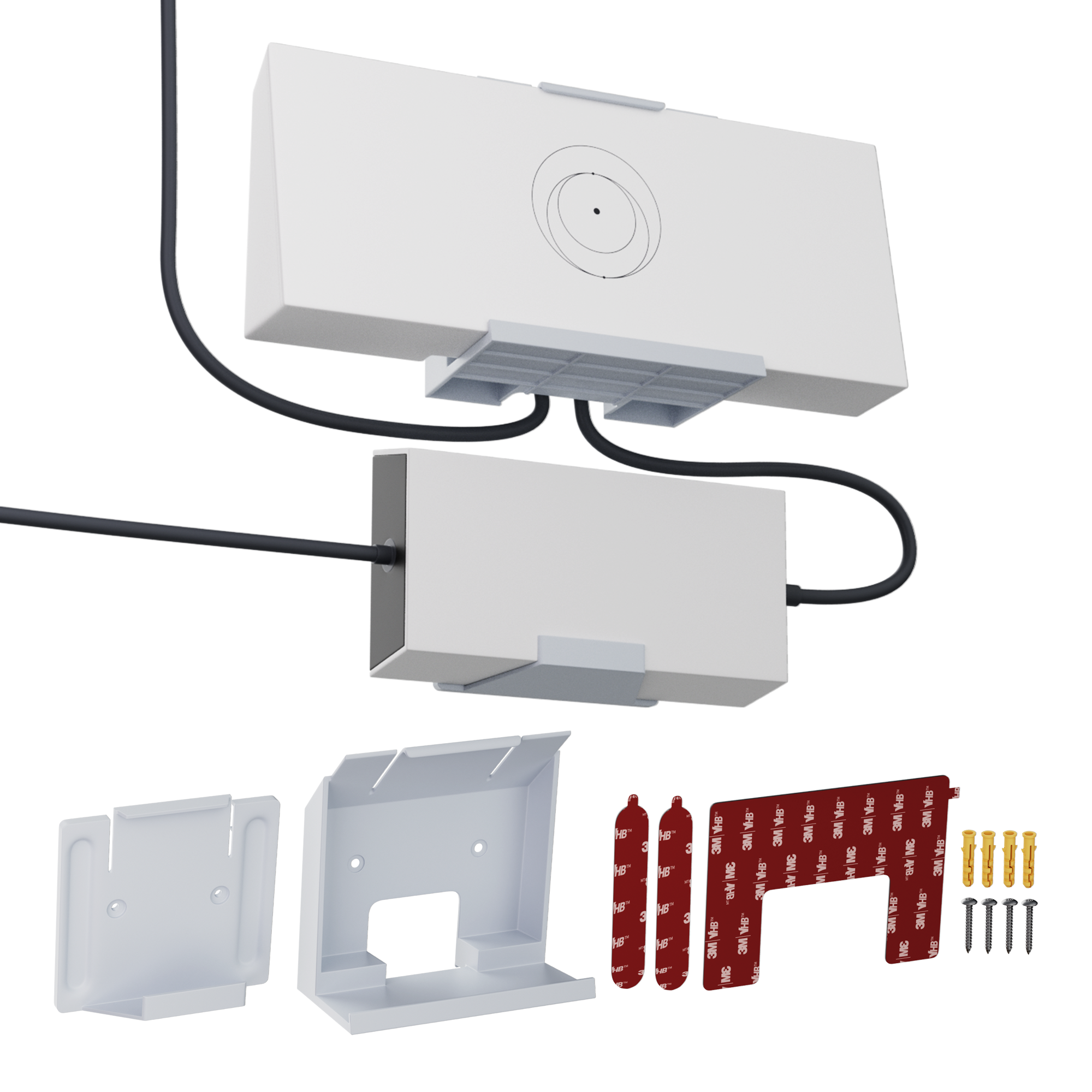 Starlink Gen 3 Router No-Drill Wall Mount, with 3M Tape & Screws for Adhesive or Permanent Mount.
