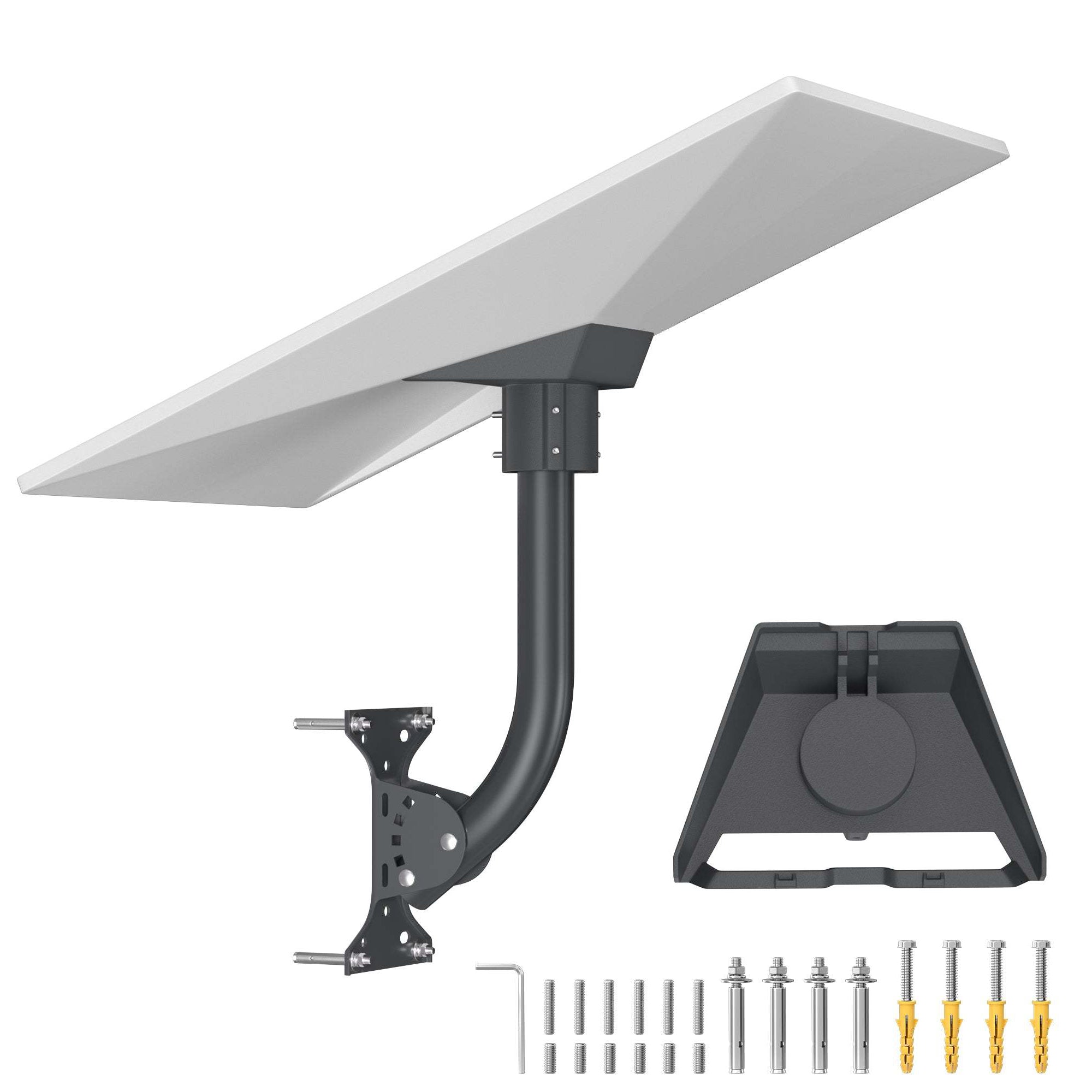 Starlink Gen 3 Wall & Roof Mount Kit, 5-Angle Adjustable, Rust-Proof Stainless Steel with Pipe Adapter.