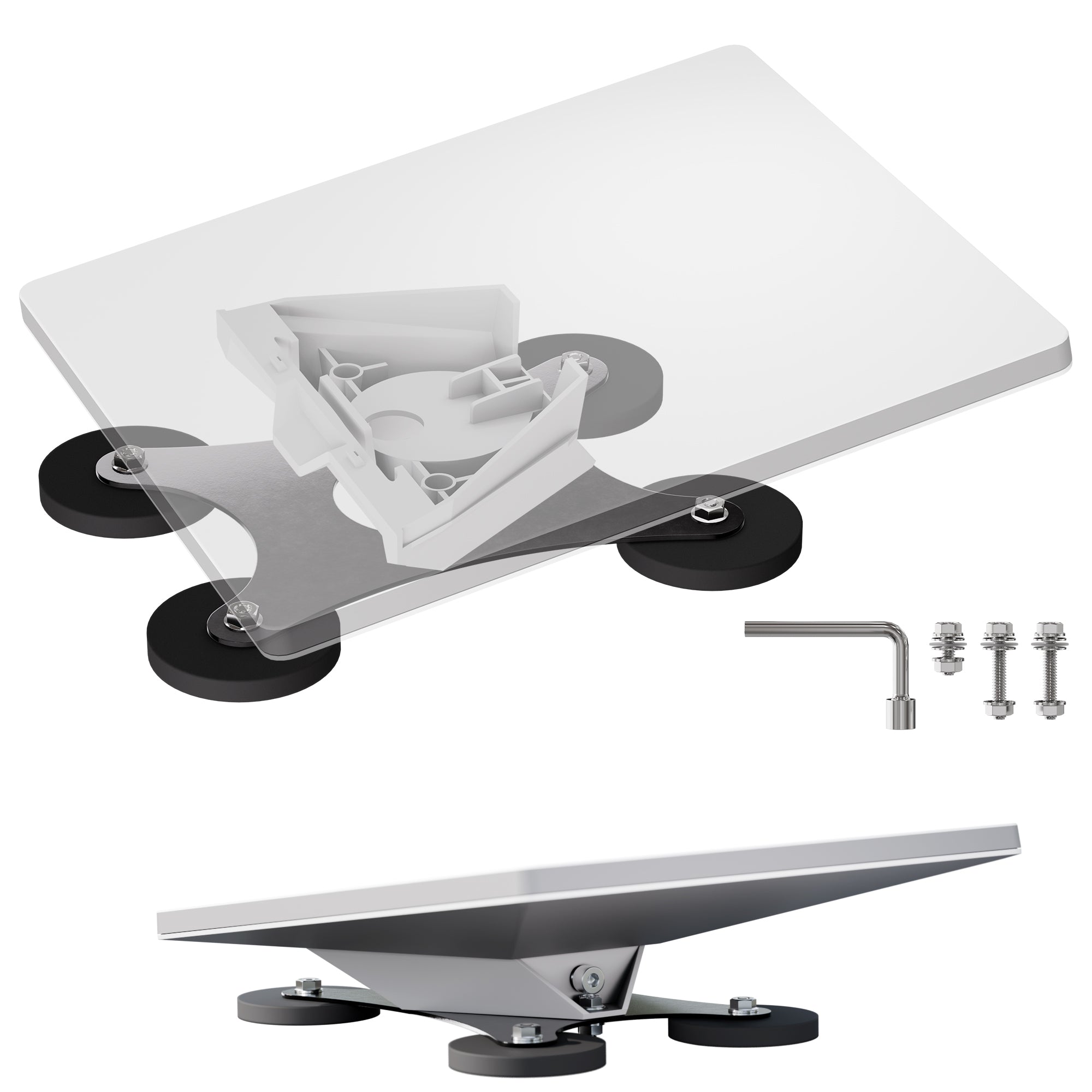 Starlink Mini 300lbs Magnetic Base, Stainless Steel Plate, for Official Mounts, No-Drill for Overland/Marine.
