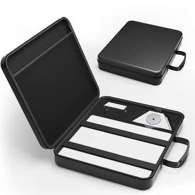 EVA Travel Case Compatible with Starlink Mini, Carbon Fiber Finish