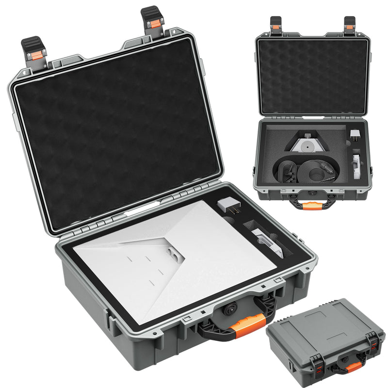Starlink Mini Hard Travel Case, IP67 Waterproof, Crush-Proof PP Shell, Pressure Valve, for Harsh Transport.