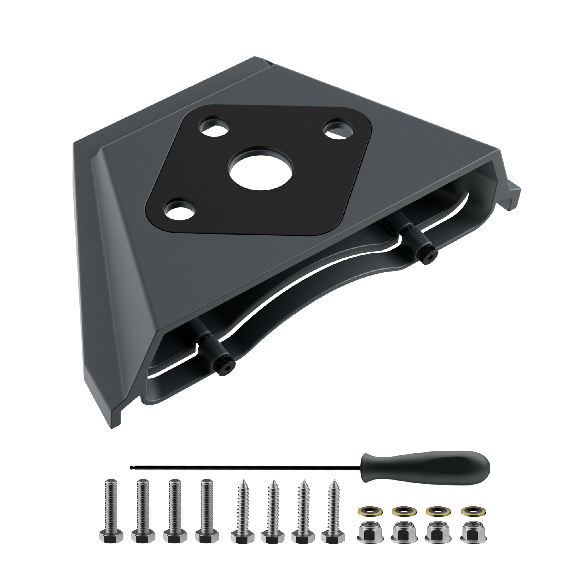 Starlink Mini Mobility Mount, Anti-Theft Flat Base, 8° Aerodynamic, for RV/Truck Roofs.